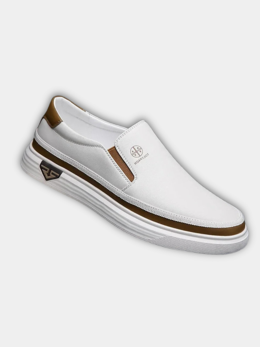 Men's Leather Elegant Loafers – Refined Denim Finish