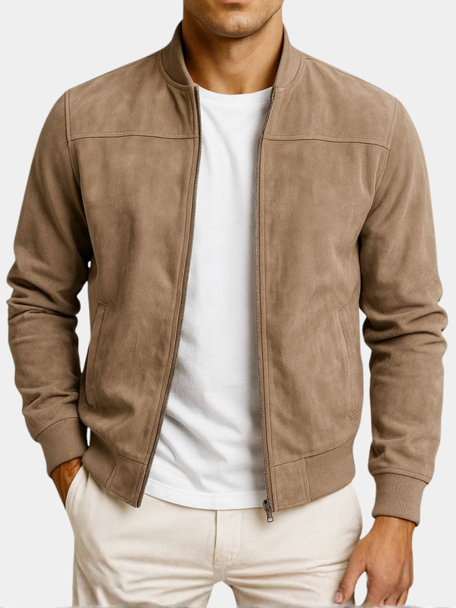 Men's Leather Suede Jacket – Timeless Elegant Design