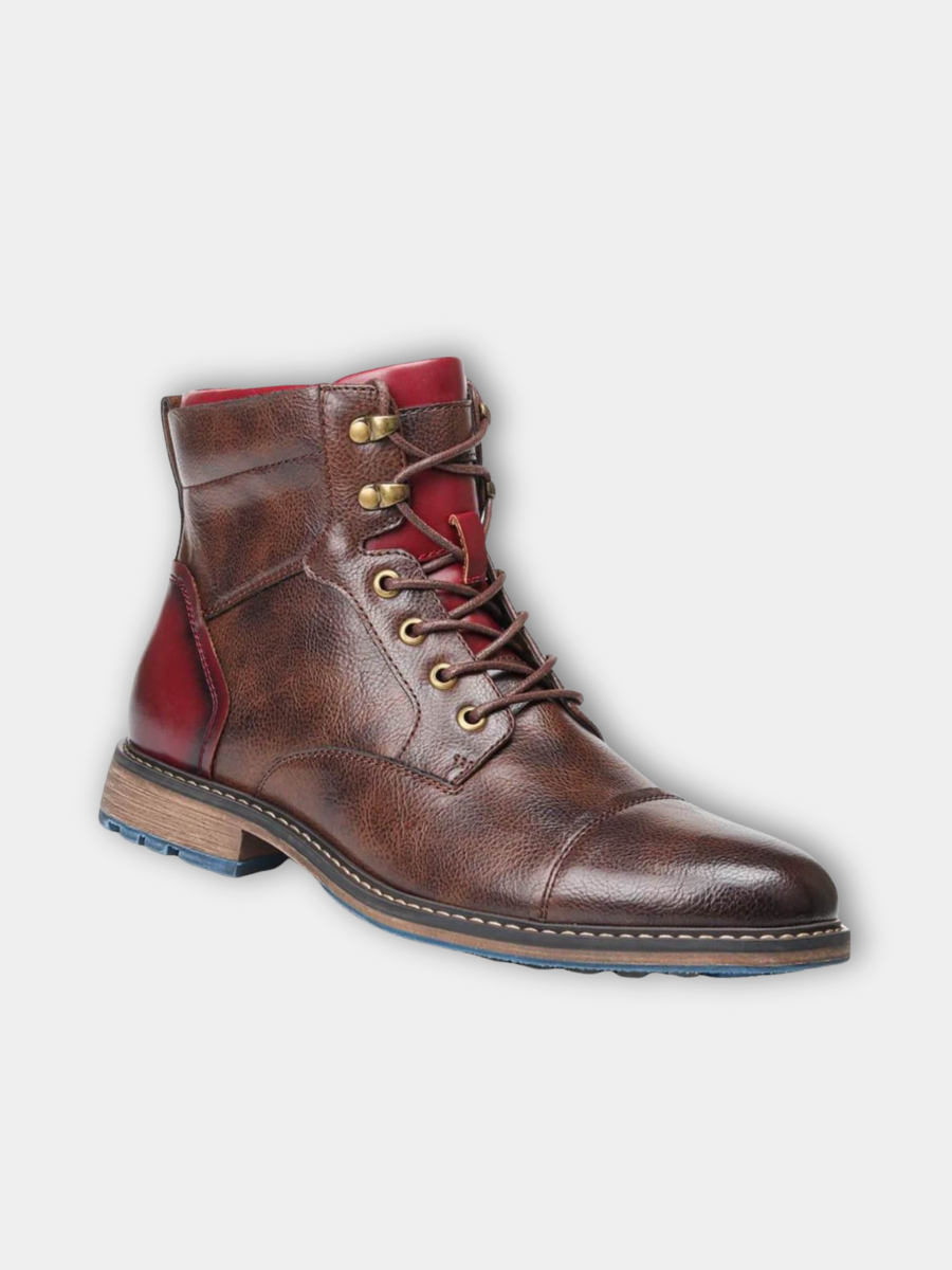 Women's Denim Elegant Ankle Boots – Brown