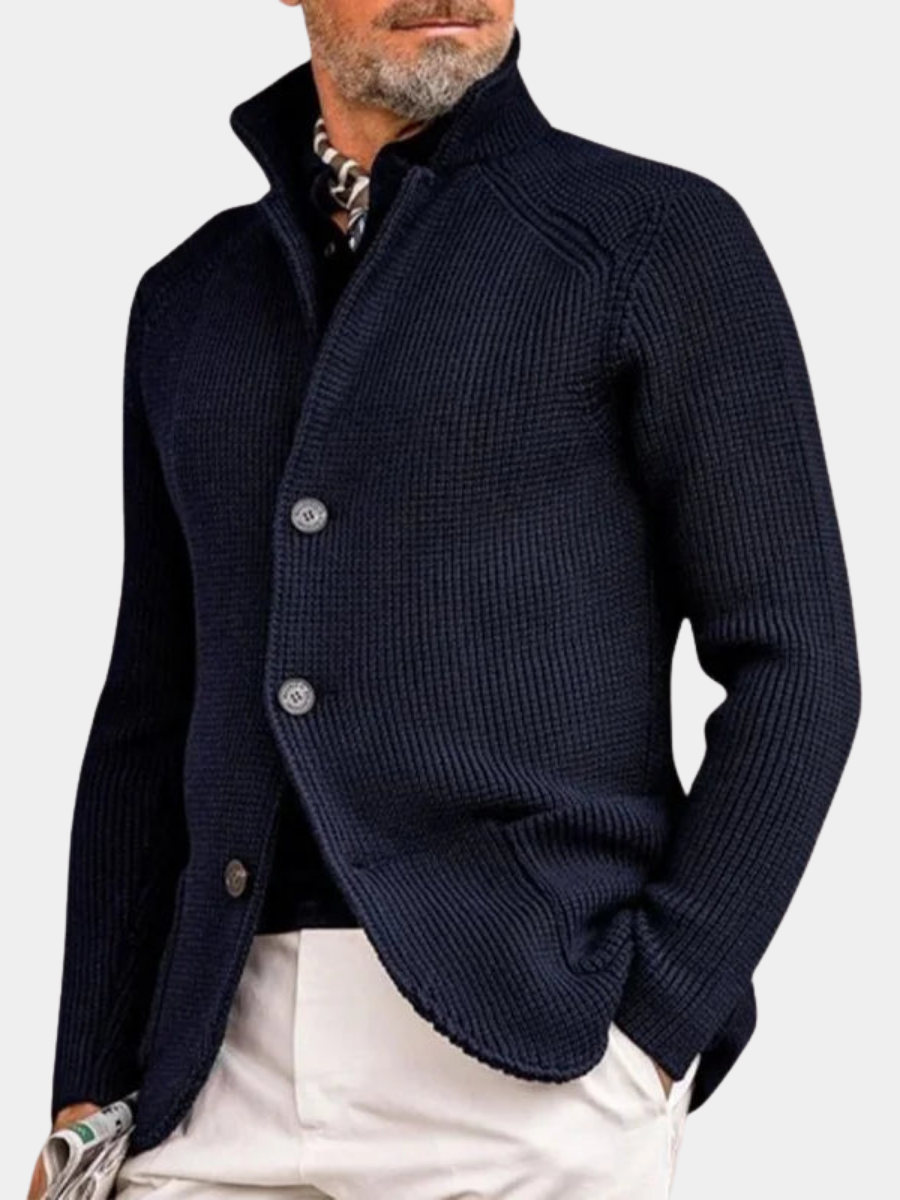 Men's Elegant Timeless Cardigan – Modern Lightweight Design
