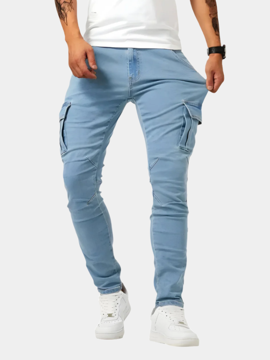 Women's Stretch Cotton Trousers – With Pockets Modern Design