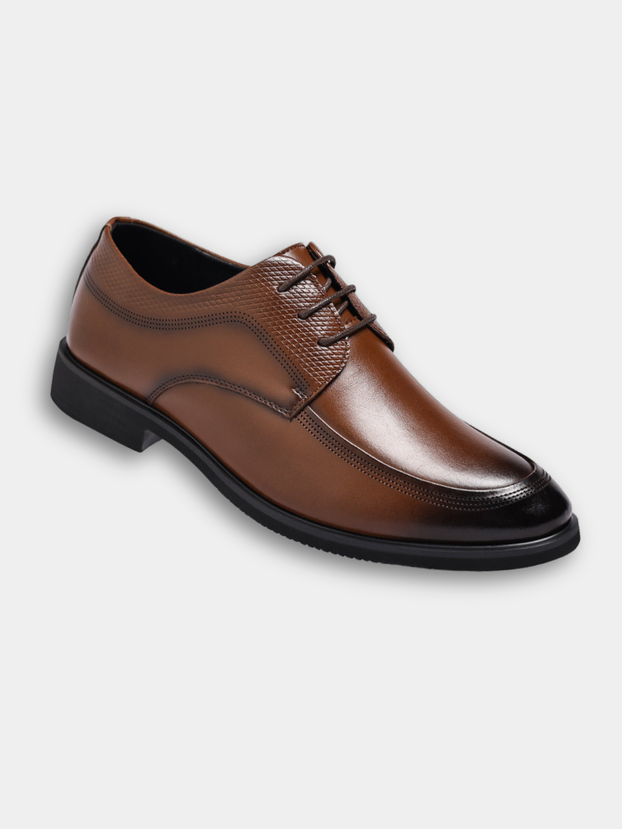 Men's Leather Elegant Derby Shoes – Flexible Refined Finish