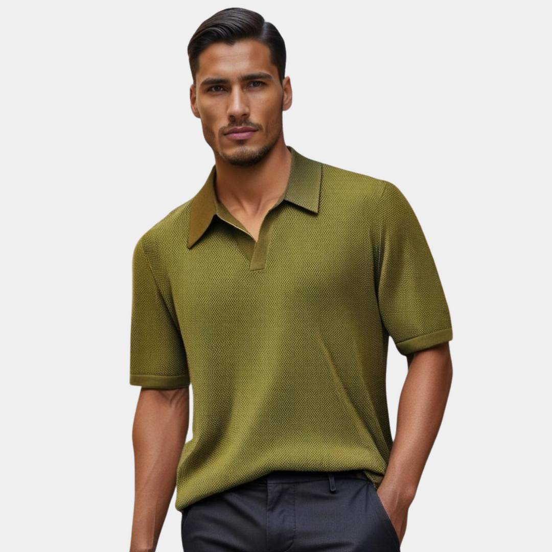 Men's Elegant Cotton Polo Shirt – Breathable Lightweight Design
