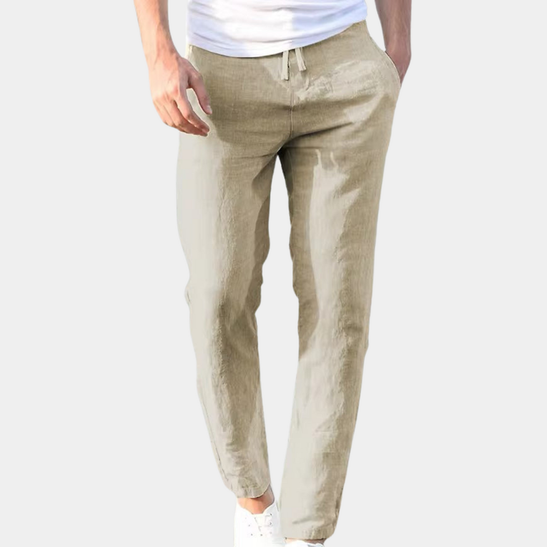 Women's Lightweight Linen Trousers – Relaxed Elegant Design