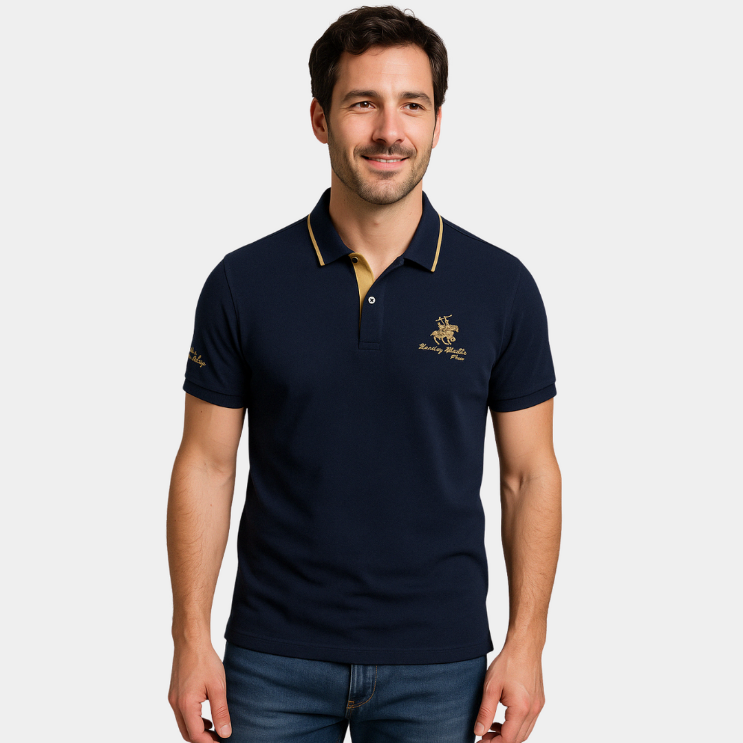 Men's Elegant Breathable Polo Shirt – Warm Relaxed Design