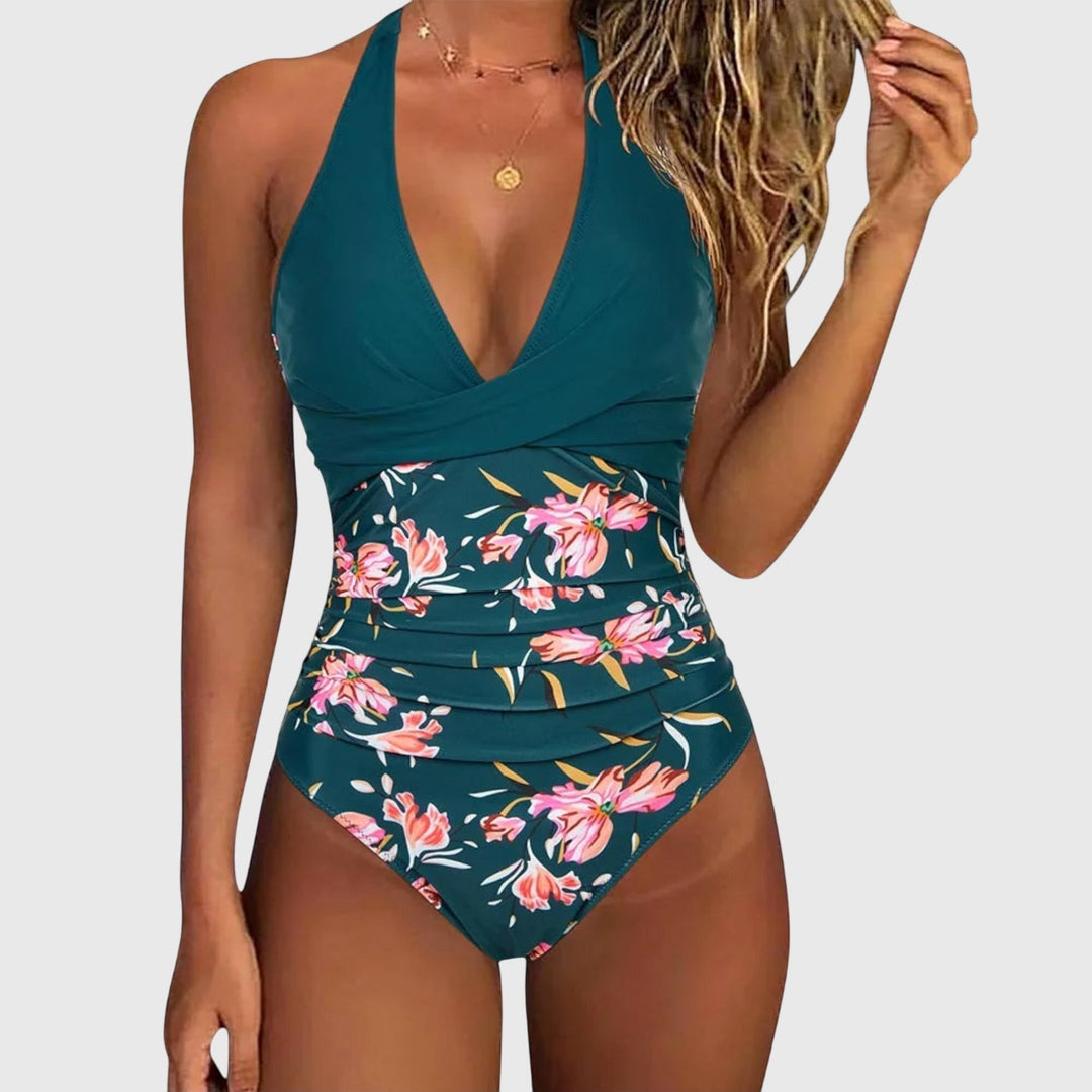 Women's Elegant Comfortable Swimsuit – Beach Timeless Design in Blue