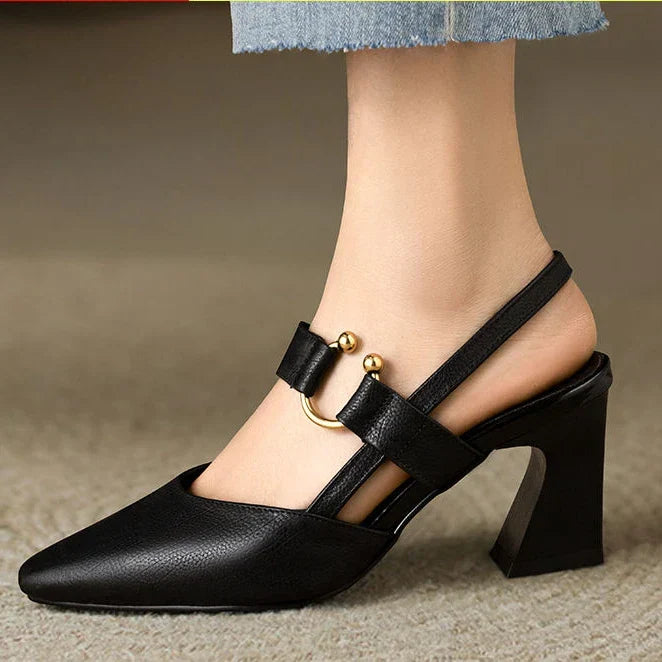 Women's Heeled Refined Court Shoes – Chic Comfortable Finish