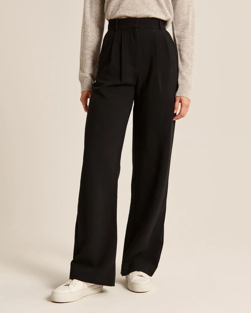 Women's Comfortable Chic Trousers – Spring Elegant Design
