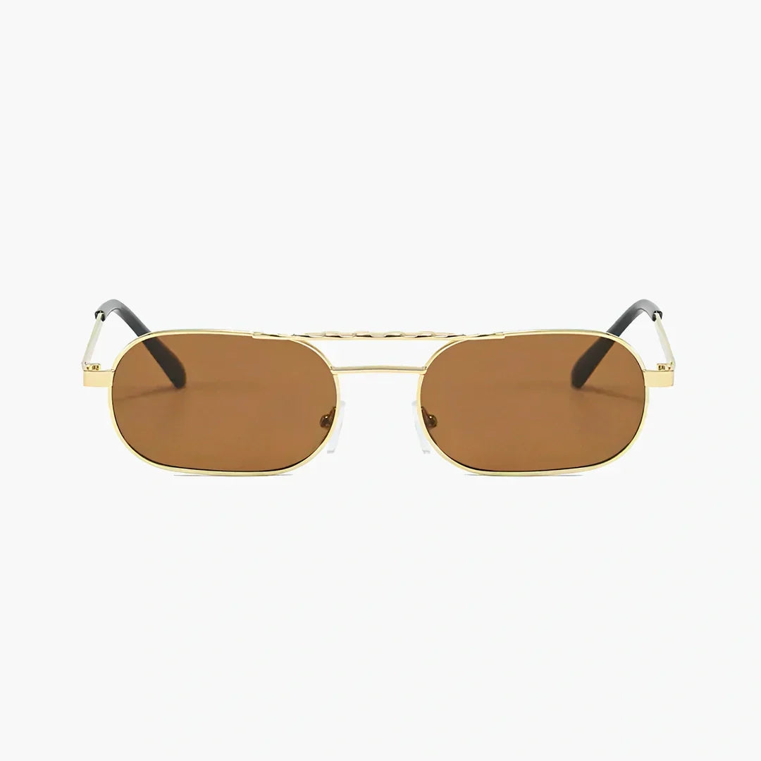 Elegant Gold-Tone Sunglasses – Lightweight Comfortable Design