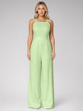 Women’s Jacquard Wide Leg Jumpsuit – Summer Occasion Style