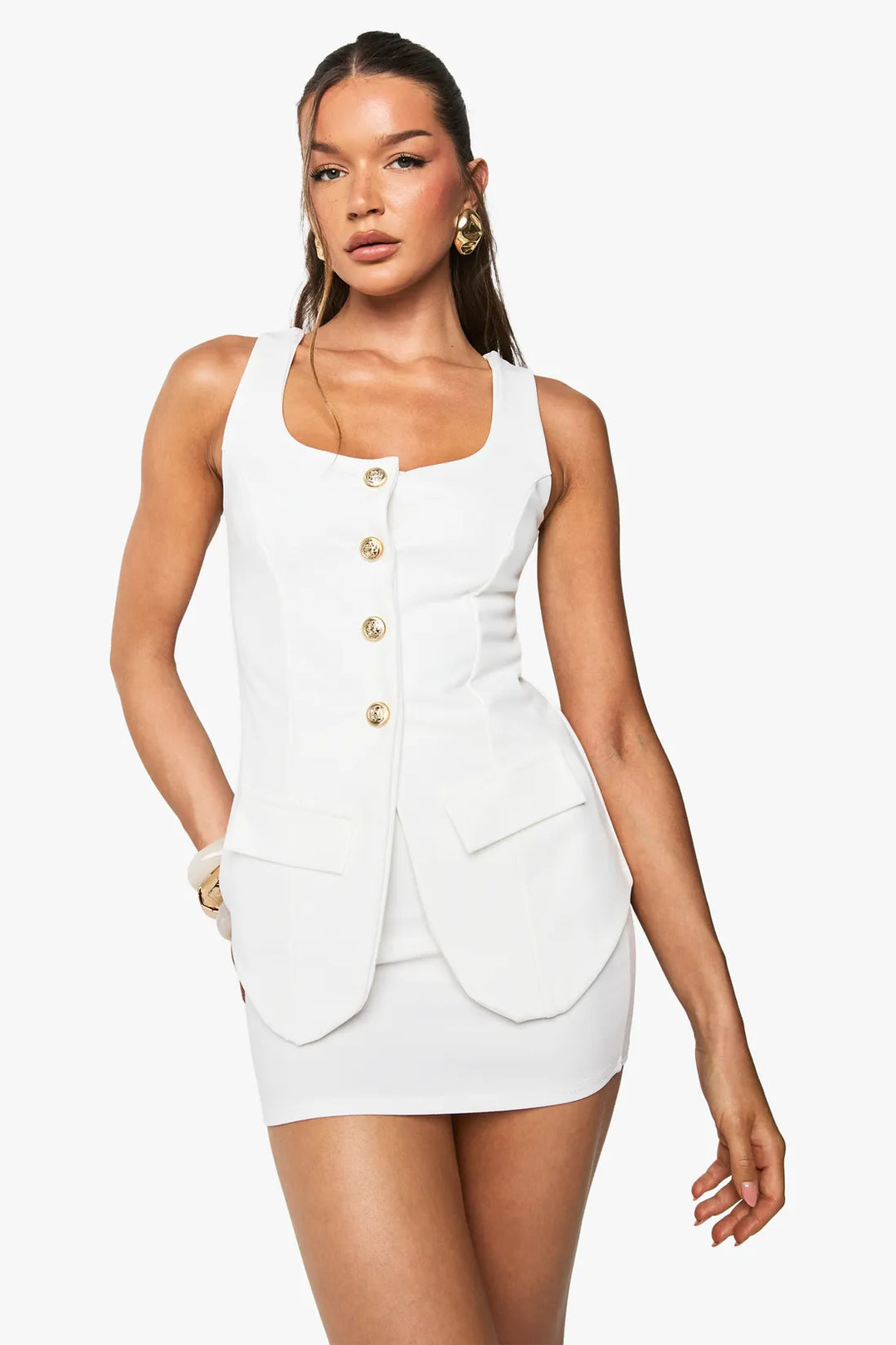 Women's Elegant Chic Two-Piece Set – Fitted Comfortable Design