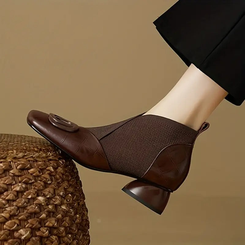 Women's Minimalist Summer Ankle Boots – Padded Heeled Finish