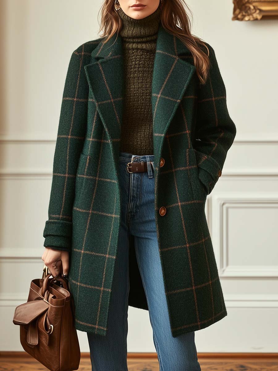 Women's Warm Refined Coat – Timeless Chic Design