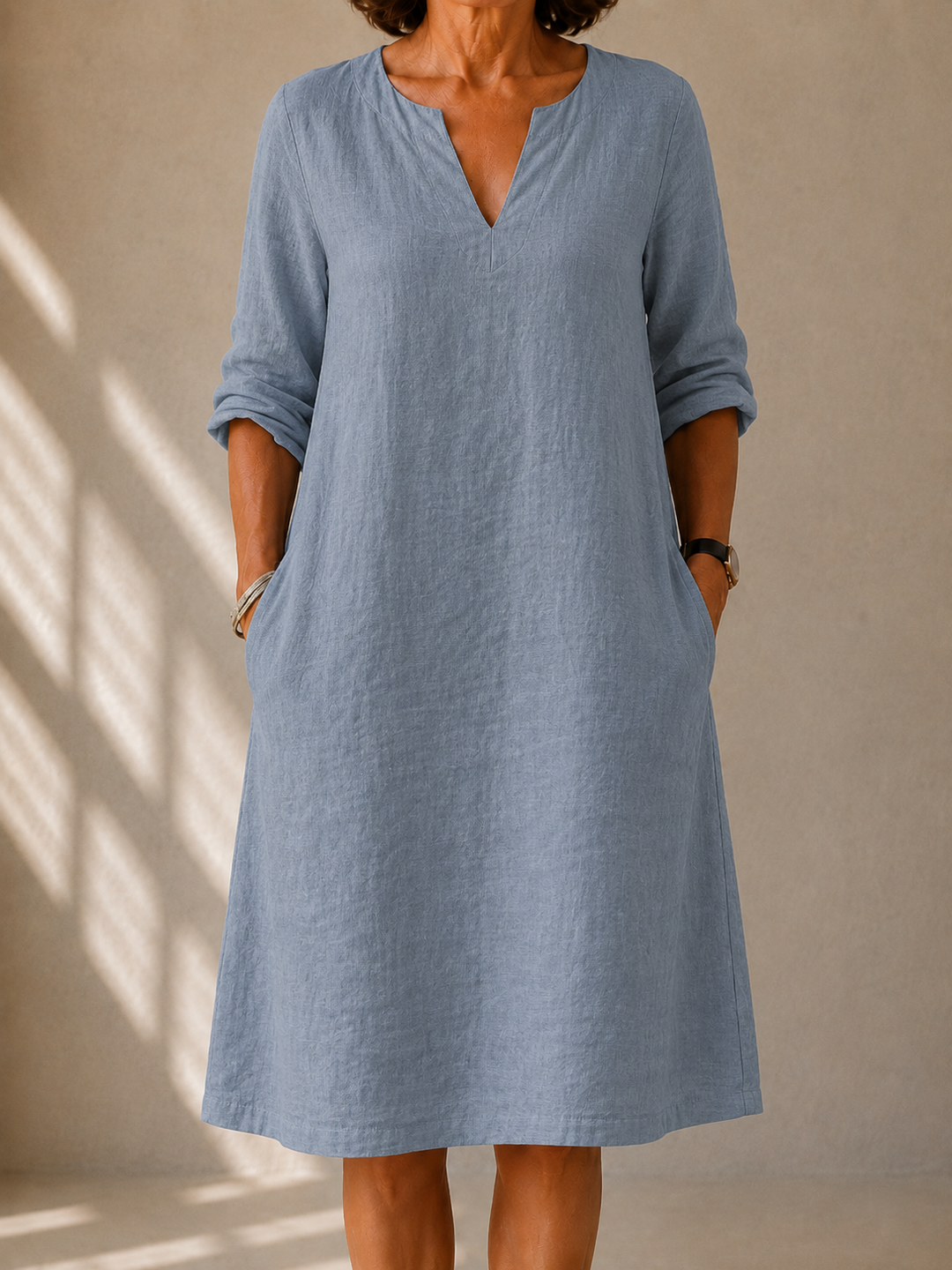 Women's Refined Elegant Dress – Straight Leg A-Line Style