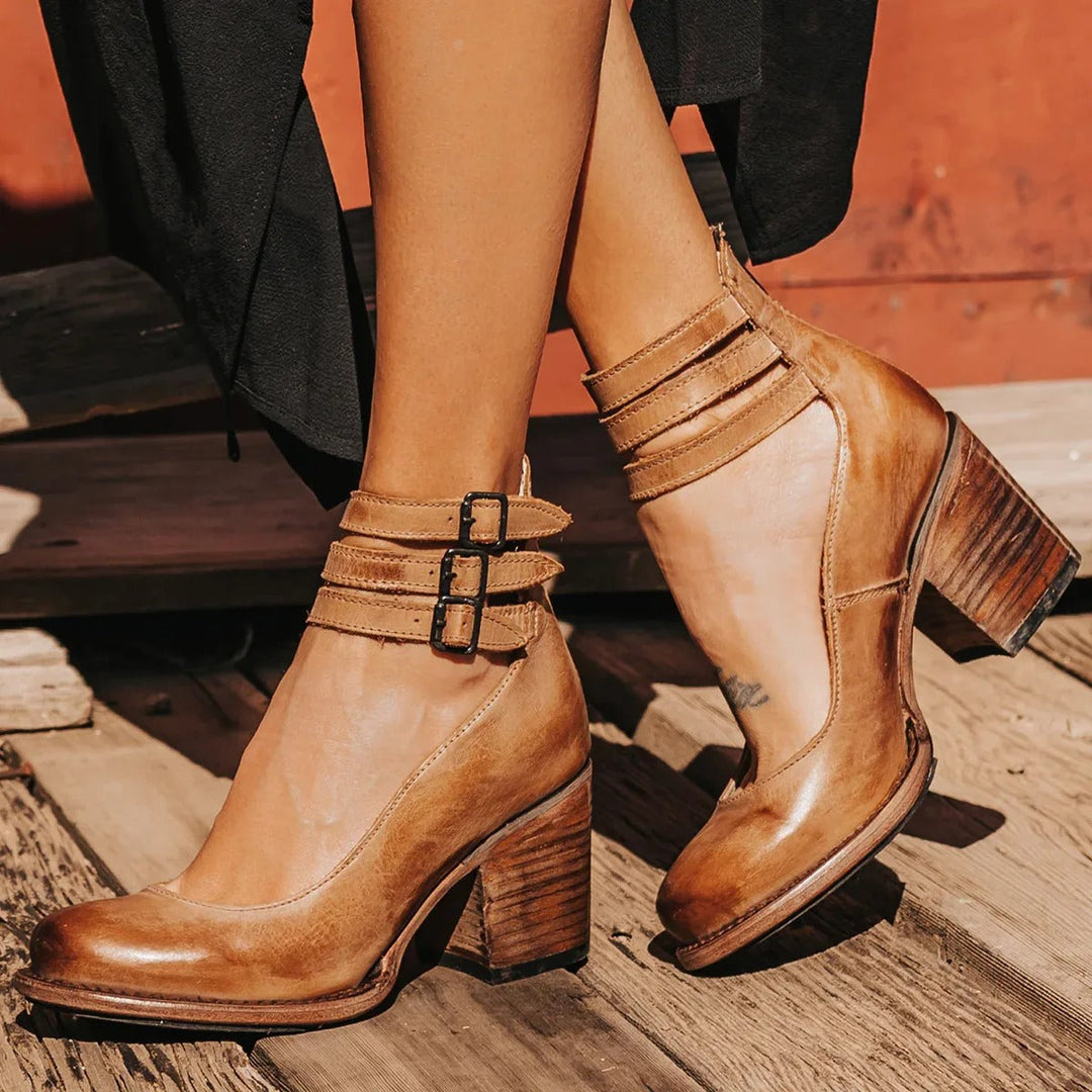 Women's Elegant Chic Ankle Boots – Bohemian Modern Finish