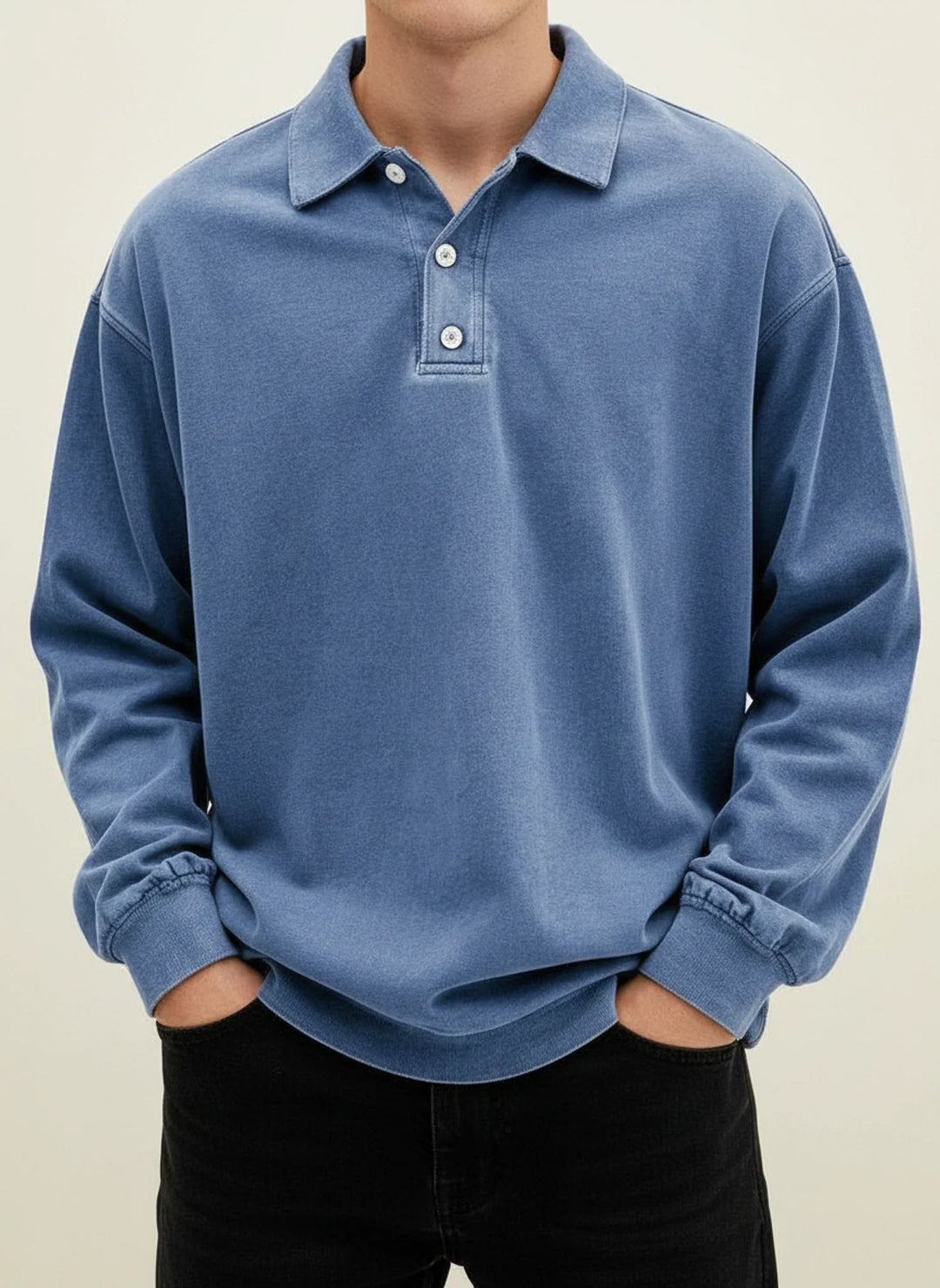 Men's Modern Relaxed Jumper – Elegant Casual Design