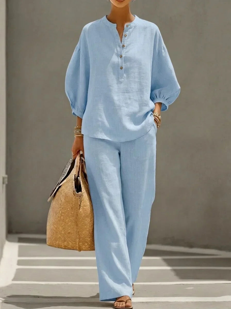 Women's Relaxed Elegant Two-Piece Set – Comfortable Modern Design