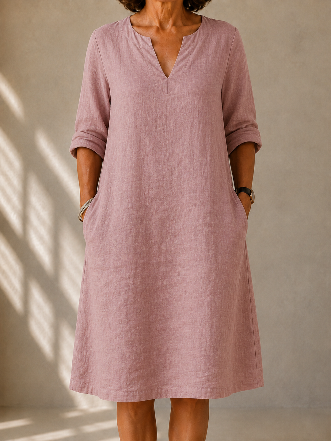 Women's Flowing Occasion Dress – A-Line Breathable Style