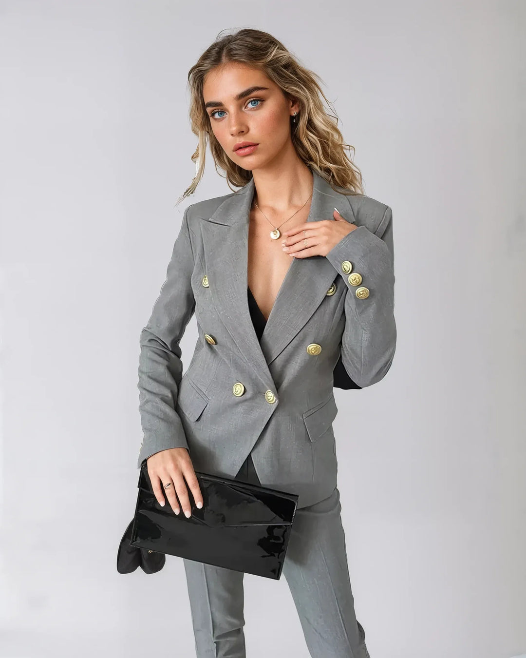 Women's Chic Modern Suit Set – Fitted Timeless Design