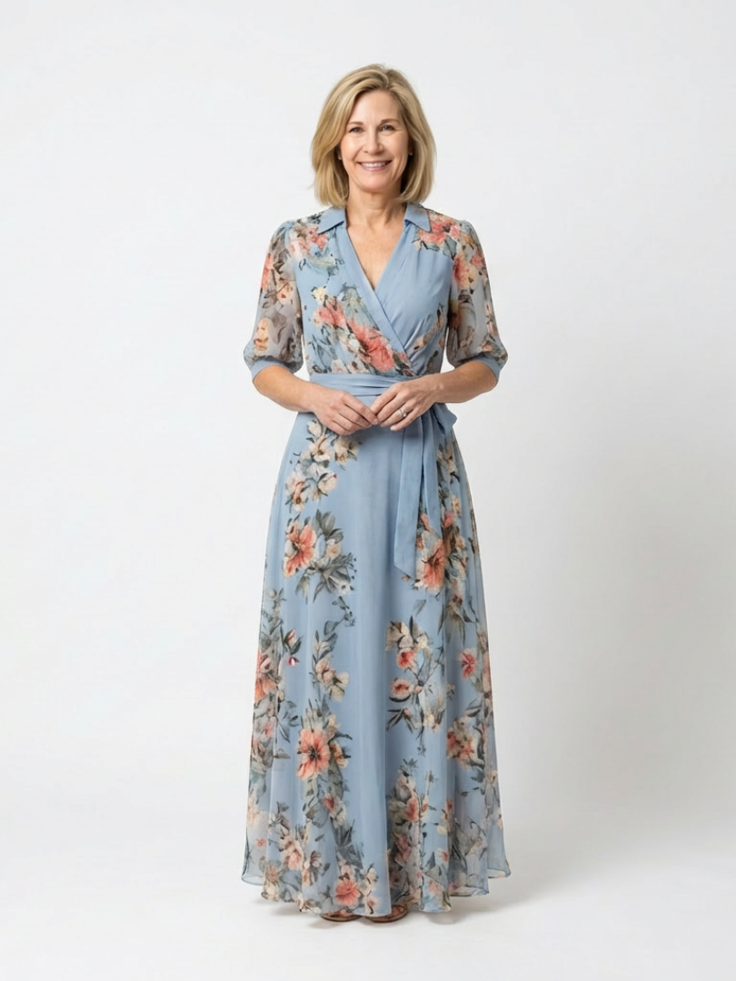 Women's Elegant Lightweight Maxi Dress – Lightweight Detail